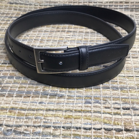 Accessories Mens Black Leather Belt Size 52 Poshmark